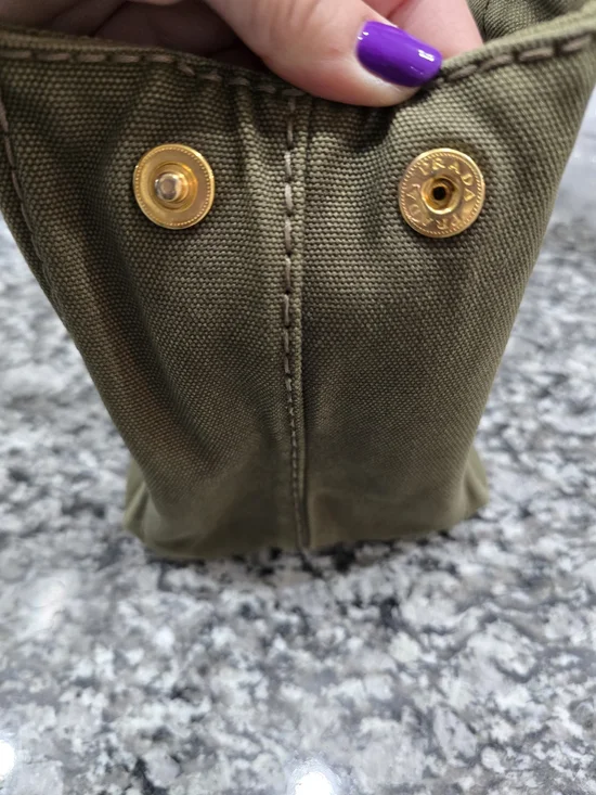 Prada Canapa (Small) In Military Geen - Picture 11 of 11